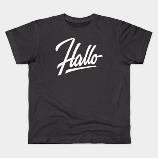 Hallo_Wht Kids T-Shirt